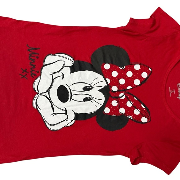 Disney Minnie Mouse Red Kids T-Shirt (Size 7/8 Kids) - Picture 5 of 7